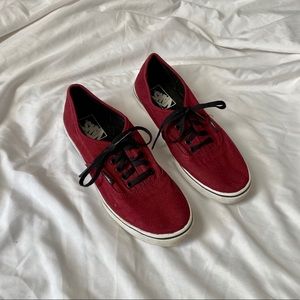Maroon Women’s Vans, size 8